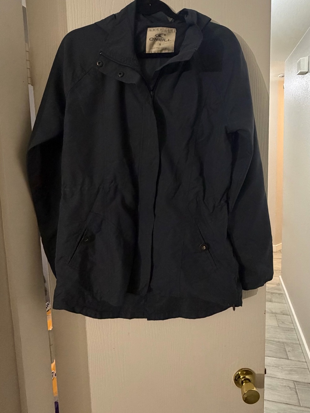 O'Neill Men's Navy Hooded Raincoat